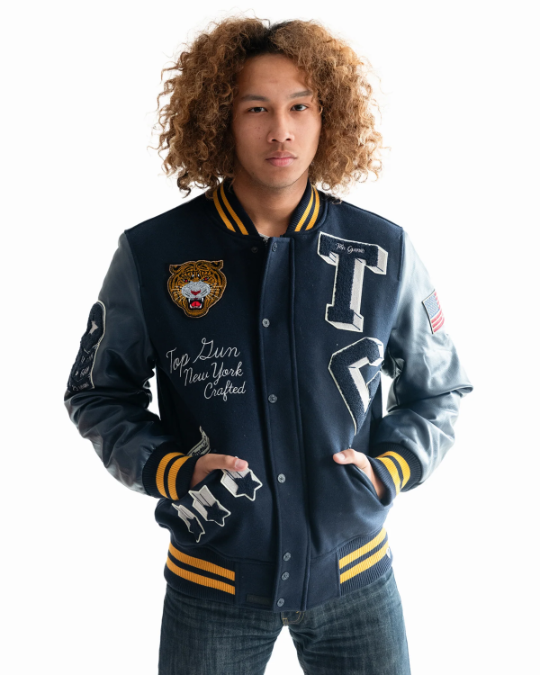 TOP GUN® MEN’S TIGER VARSITY JACKET